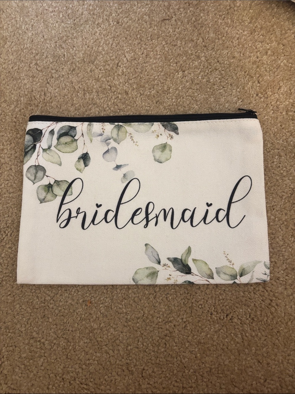 Small Bridesmaid Zipper Pouch